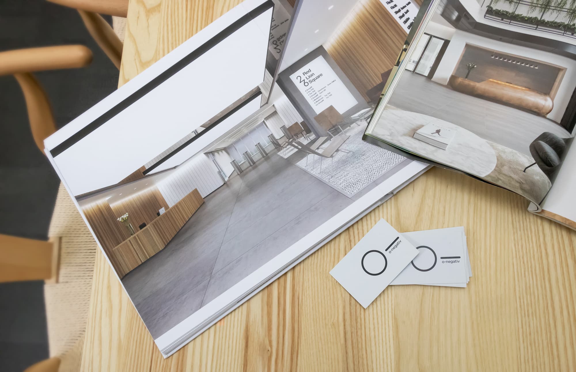 Printed designs and business cards